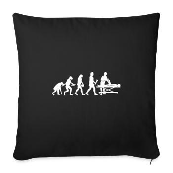 Physiotherapeut Evolution - Sofakissenbezug 45 x 45 cm - Schwarz - Vorne