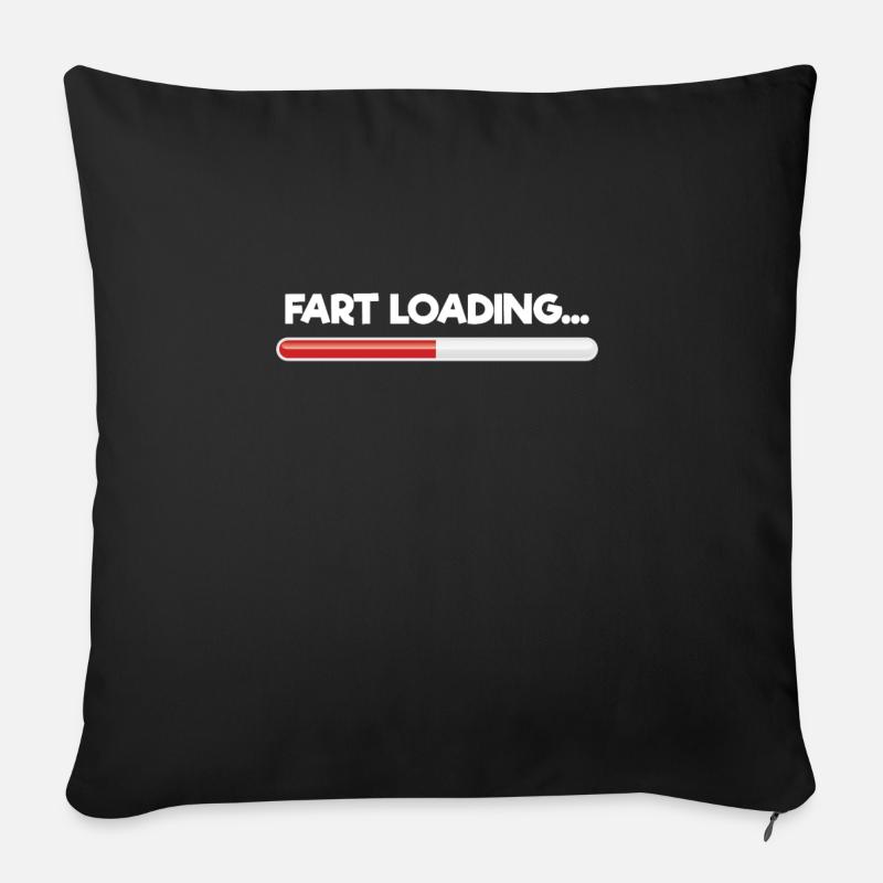 FART CHARGEMENT - Housse de coussin décorative 45 x 45 cm - noir