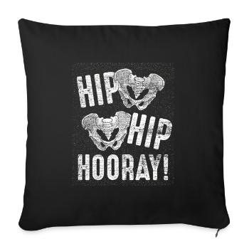 Orthopedist hip - Sofa pillowcase 17,3'' x 17,3'' (45 x 45 cm) - black - Front
