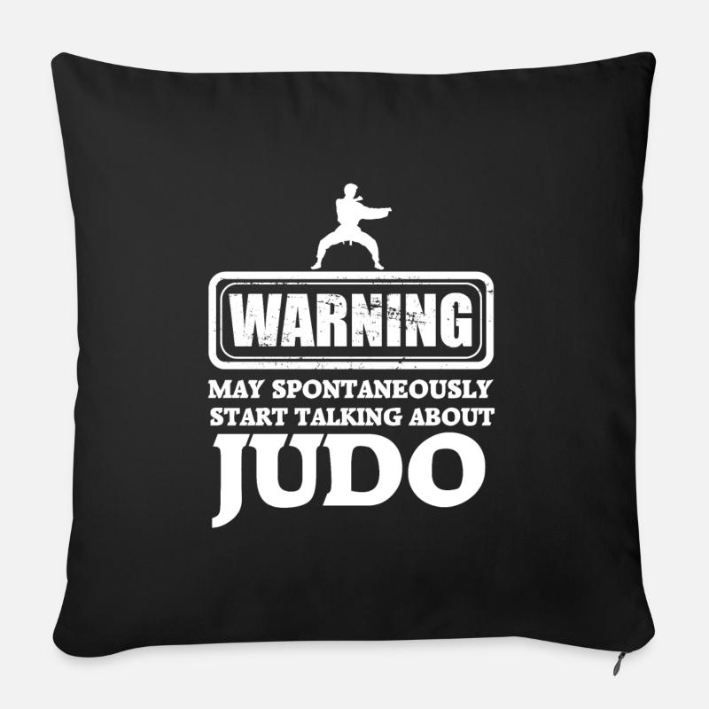 Judo - Sofakissenbezug 45 x 45 cm - Schwarz