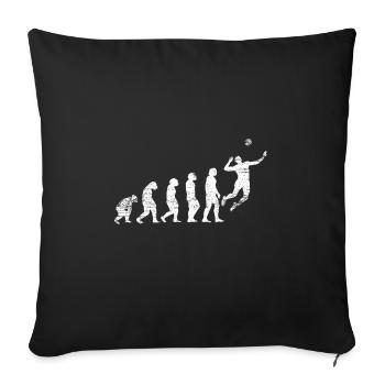 Evolution Volleyball - Sofakissenbezug 45 x 45 cm - Schwarz - Vorne