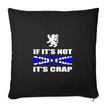 Scotland - Sofa pillowcase 17,3'' x 17,3'' (45 x 45 cm) - black - Front