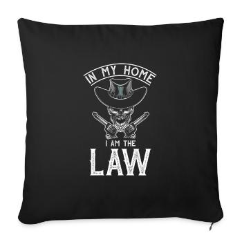 Cowboy Wild West - Housse de coussin décorative 45 x 45 cm - noir - Devant