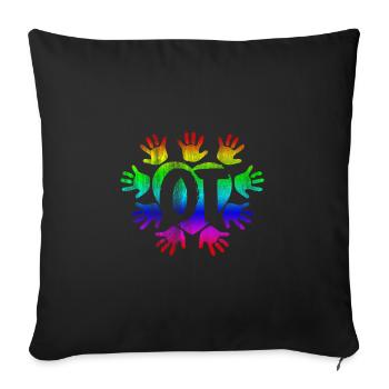 occupational Therapy - Sofa pillowcase 17,3'' x 17,3'' (45 x 45 cm) - black - Front