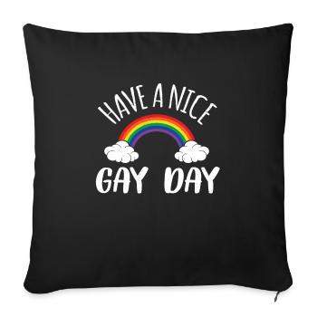 lgBT - Sofakissenbezug 45 x 45 cm - Schwarz - Vorne