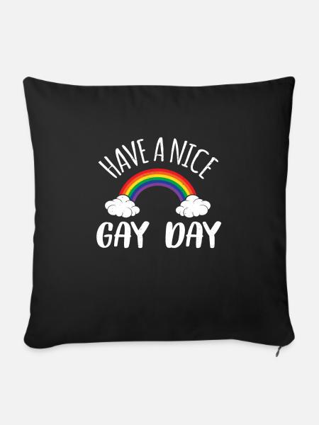 lgBT - Sofakissenbezug 45 x 45 cm - Schwarz