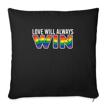 lgBT - Sofakissenbezug 45 x 45 cm - Schwarz - Vorne
