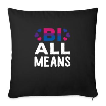 lgBT - Sofakissenbezug 45 x 45 cm - Schwarz - Vorne