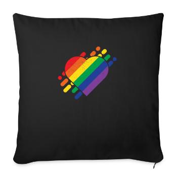 lgBT - Sofakissenbezug 45 x 45 cm - Schwarz - Vorne