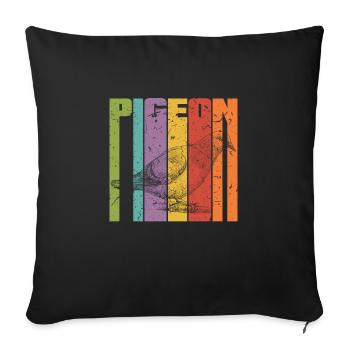 Dove - Sofa pillowcase 17,3'' x 17,3'' (45 x 45 cm) - black - Front