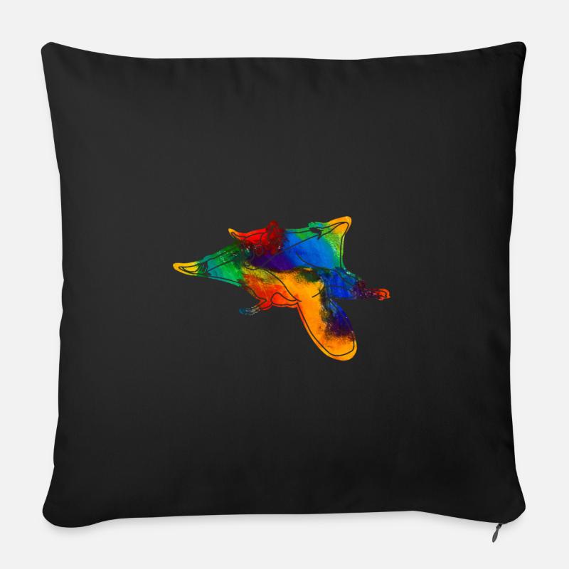 Kurzkopfgleitbeutler Australien - Sofakissenbezug 45 x 45 cm - Schwarz