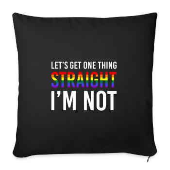 lgBT - Sofakissenbezug 45 x 45 cm - Schwarz - Vorne