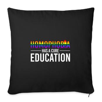 lgBT - Sofakissenbezug 45 x 45 cm - Schwarz - Vorne