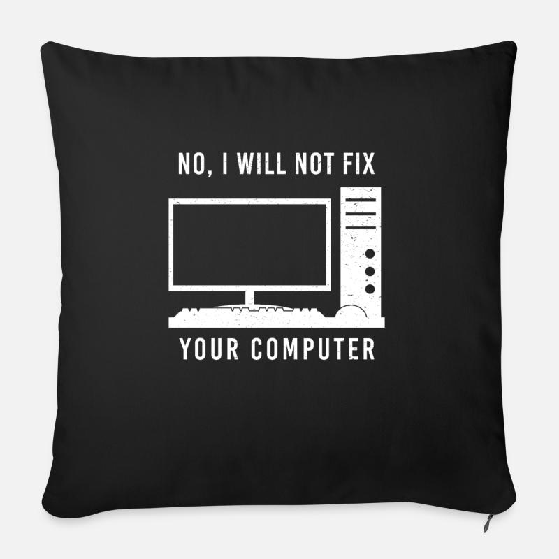 nerd - Sofakissenbezug 45 x 45 cm - Schwarz