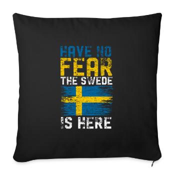 Sweden Swede - Sofa pillowcase 17,3'' x 17,3'' (45 x 45 cm) - black - Front