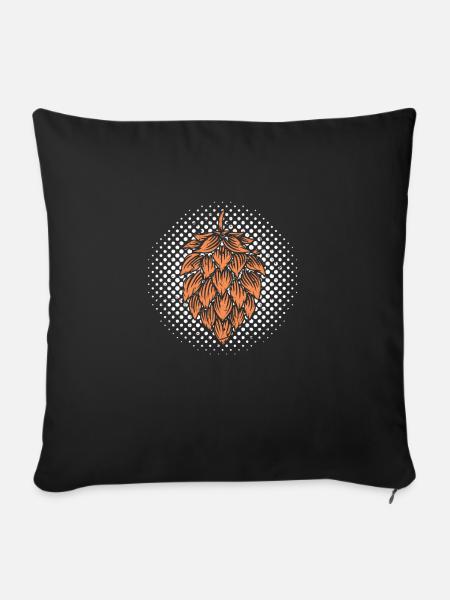 Bier - Sofakissenbezug 45 x 45 cm - Schwarz