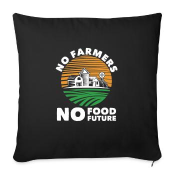 Bauer Essen Zukunft - Sofakissenbezug 45 x 45 cm - Schwarz - Vorne