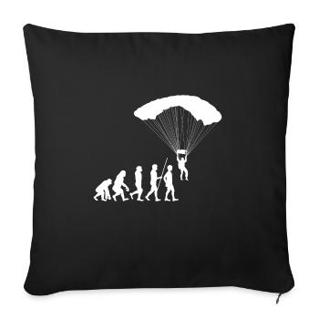 Evolution Paragliding - Sofakissenbezug 45 x 45 cm - Schwarz - Vorne