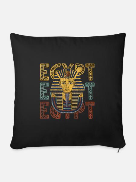 Ägypten Identität - Sofakissenbezug 45 x 45 cm - Schwarz