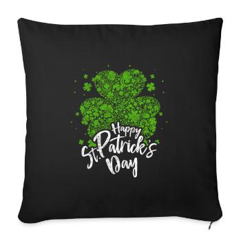 Saint Patricks Day - Sofa pillowcase 17,3'' x 17,3'' (45 x 45 cm) - black - Front