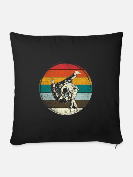 Judo - Sofakissenbezug 45 x 45 cm - Schwarz