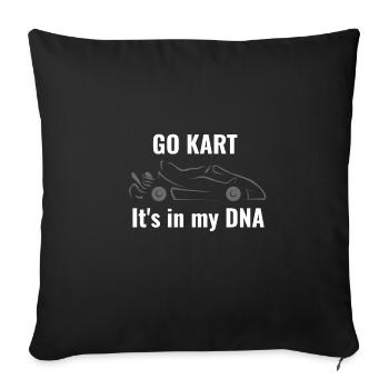go Kart - Sofa pillowcase 17,3'' x 17,3'' (45 x 45 cm) - black - Front