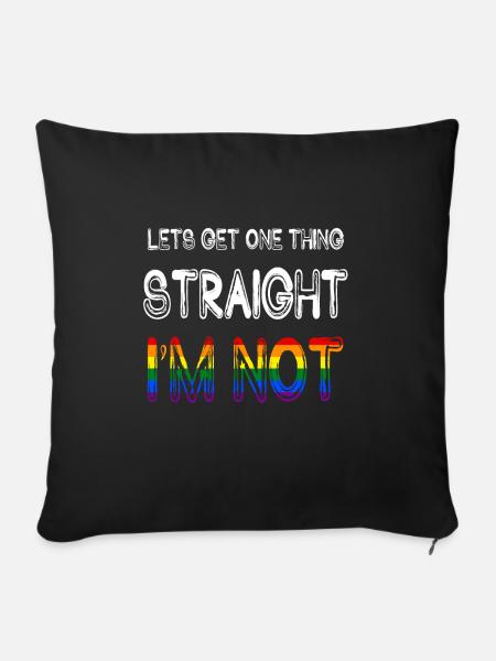 LGBT - Sofakissenbezug 45 x 45 cm - Schwarz