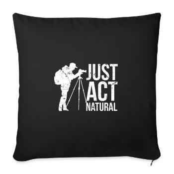 photographer - Sofa pillowcase 17,3'' x 17,3'' (45 x 45 cm) - black - Front