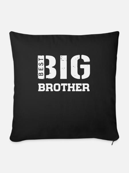 Bruder - Sofakissenbezug 45 x 45 cm - Schwarz