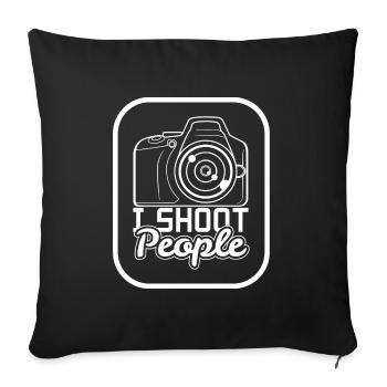 photographer - Sofa pillowcase 17,3'' x 17,3'' (45 x 45 cm) - black - Front