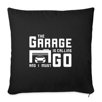 voiture - Housse de coussin décorative 45 x 45 cm - noir - Devant