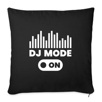 dj - Housse de coussin décorative 45 x 45 cm - noir - Devant