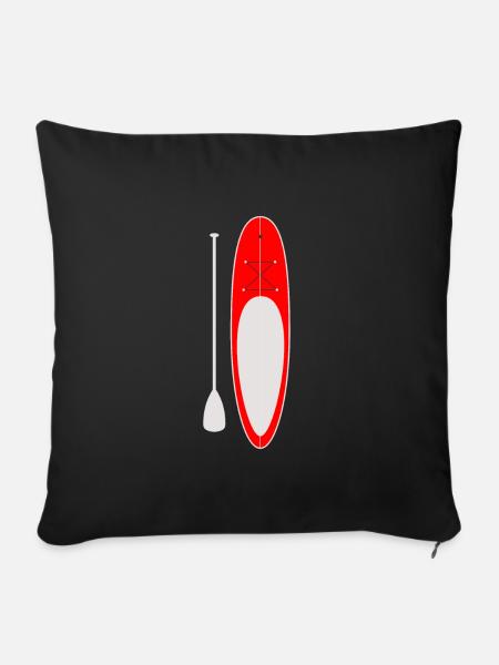 SUP Sportler - Sofakissenbezug 45 x 45 cm - Schwarz
