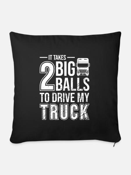 trucker - Sofakissenbezug 45 x 45 cm - Schwarz