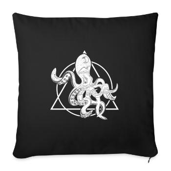 Kraken Tier - Sofakissenbezug 45 x 45 cm - Schwarz - Vorne