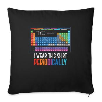 Chemistry scientist - Sofa pillowcase 17,3'' x 17,3'' (45 x 45 cm) - black - Front