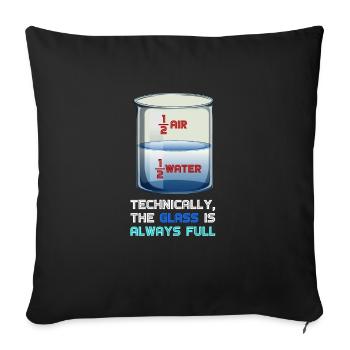 la physique - Housse de coussin décorative 45 x 45 cm - noir - Devant