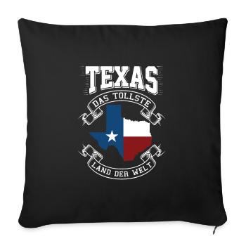 Texas - Sofakissenbezug 45 x 45 cm - Schwarz - Vorne