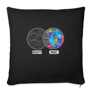 Physik Naturwissenschaft Geschenkidee - Sofakissenbezug 45 x 45 cm - Schwarz - Vorne