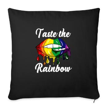 Gay Pride - Sofakissenbezug 45 x 45 cm - Schwarz - Vorne