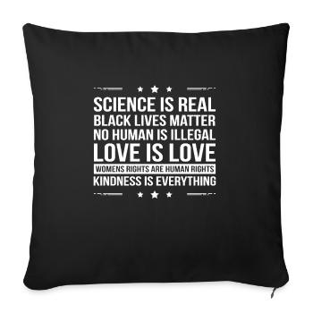 Rainbow Clothes LGBT Man LGBTQ Gay Pride Outfit - Sofa pillowcase 17,3'' x 17,3'' (45 x 45 cm) - black - Front
