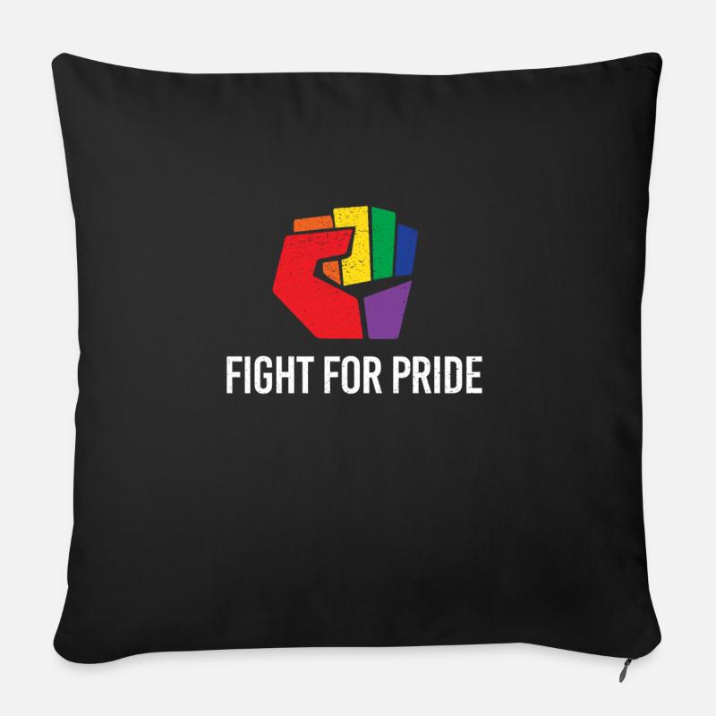 Queer - Sofakissenbezug 45 x 45 cm - Schwarz