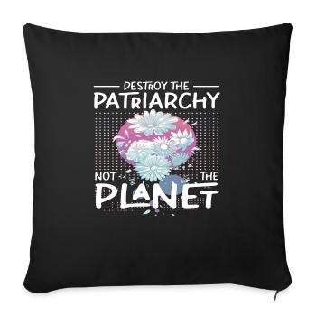 Feminist Feminismus Patriarchat Feministen - Sofakissenbezug 45 x 45 cm - Schwarz - Vorne