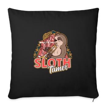 Circus Staff Sloth Tamer - Sofa pillowcase 17,3'' x 17,3'' (45 x 45 cm) - black - Front