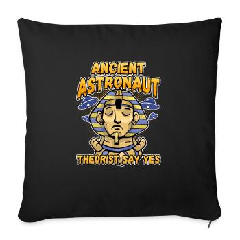 Egyptian Mythology Design for an Ancient Egypt Fan - Sofa pillowcase 17,3'' x 17,3'' (45 x 45 cm) - black - Front