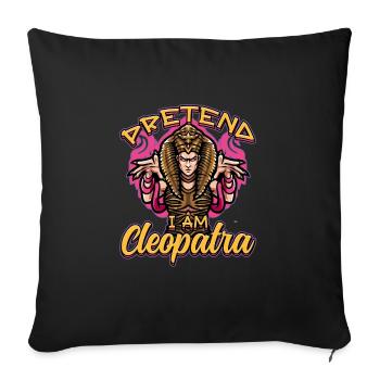 Conception de la mythologie égyptienne pour un fan de l’Égypte ancienne - Housse de coussin décorative 45 x 45 cm - noir - Devant