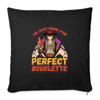 Conception de collecteur de dents fossiles pour un fossile de requin - Housse de coussin décorative 45 x 45 cm - noir - Devant