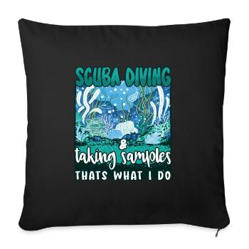 Marine Science Design for an Ocean Student - Sofakissenbezug 45 x 45 cm - Schwarz - Vorne