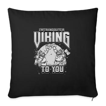 Norse Viking Mythology Design for Viking Warriors - Sofakissenbezug 45 x 45 cm - Schwarz - Vorne
