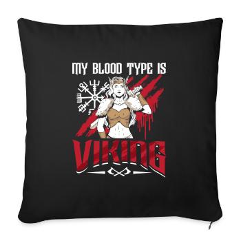 Norse Viking Mythology Drinking Design for Viking - Sofakissenbezug 45 x 45 cm - Schwarz - Vorne